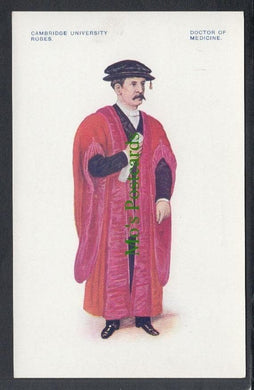 Education Postcard - Cambridge University Robes - Doctor of Medicine - Mo’s Postcards 