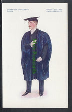 Load image into Gallery viewer, Education Postcard - Cambridge University Robes - Trinity College Undergraduate - Mo’s Postcards 
