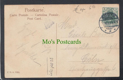 Food & Drink Postcard - Wine and Fruit, 1909 - Mo’s Postcards 