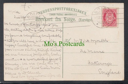 Norway Postcard - Artist View of Gudvangen, 1912 - Mo’s Postcards 