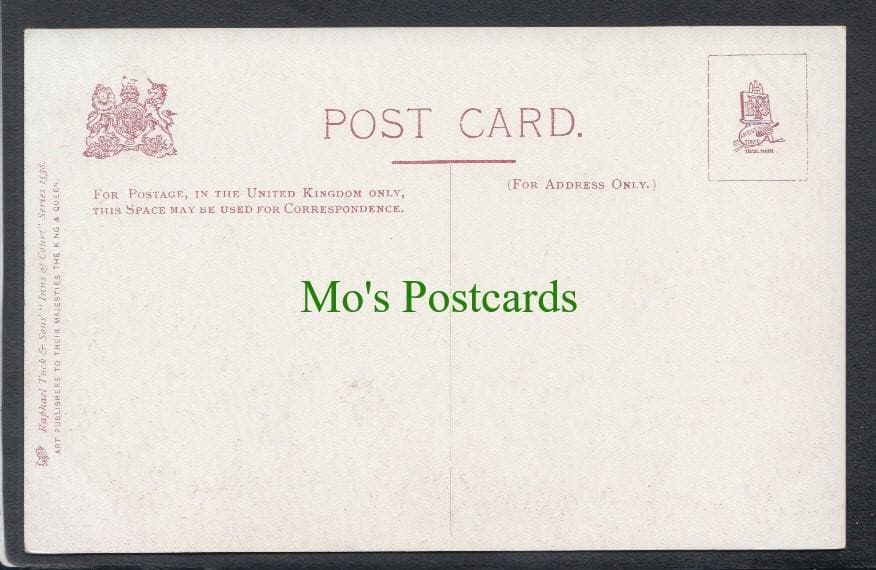London Postcard - The Library, Inner Temple - Artist Charles.E.Flower - Mo’s Postcards 