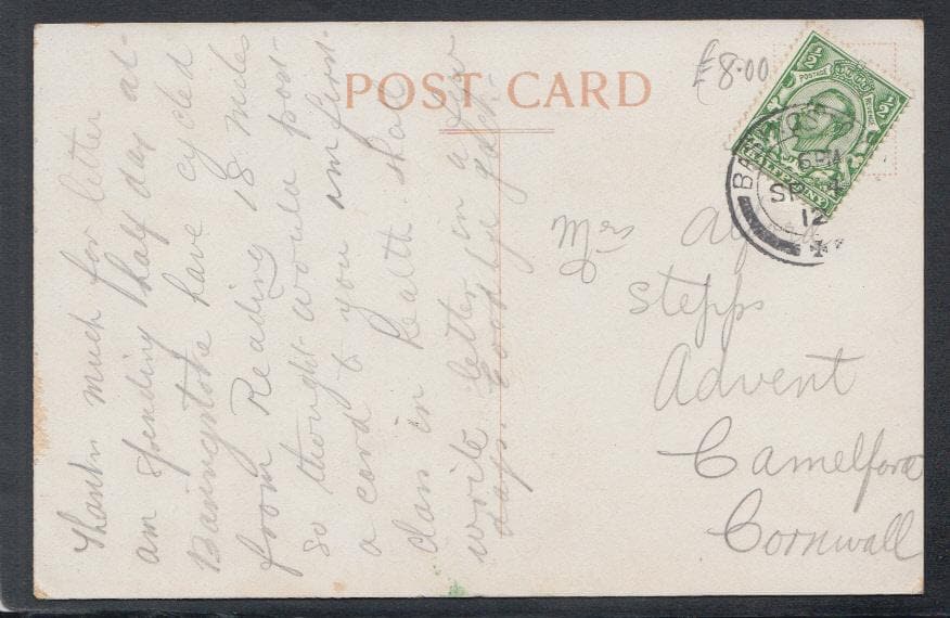 Hampshire Postcard - Sarum Hill, Basingstoke, 1912 - Mo’s Postcards 