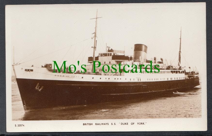 Shipping Postcard - British Railways S.S. "Duke of York"