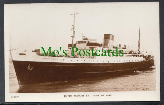 Shipping Postcard - British Railways S.S. "Duke of York"