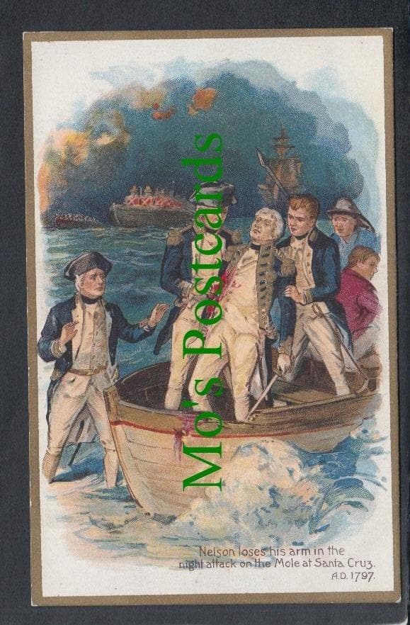 Military Postcard - Naval - Nelson Loses His Arm