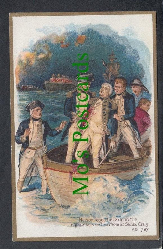 Military Postcard - Naval - Nelson Loses His Arm
