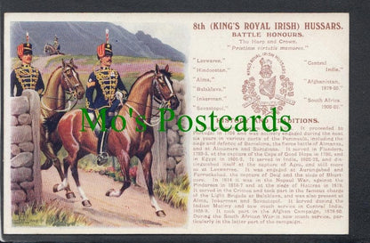 Military Postcard - 8th King's Royal Irish Hussars