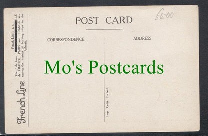Shipping Postcard - Paquebot "Ile De France"