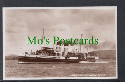 Shipping Postcard - L.N.E.R Steamer "Jeanie Deans"