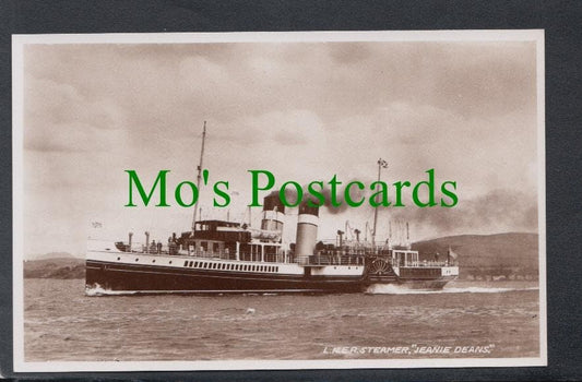 Shipping Postcard - L.N.E.R Steamer "Jeanie Deans"