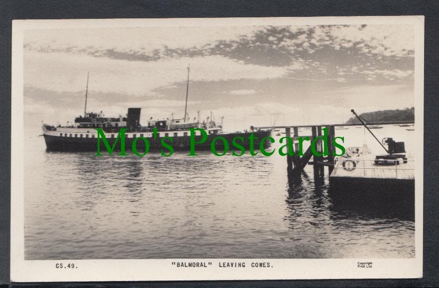 Shipping Postcard - "Balmoral" Leaving Cowes, Isle of Wight - SW3617