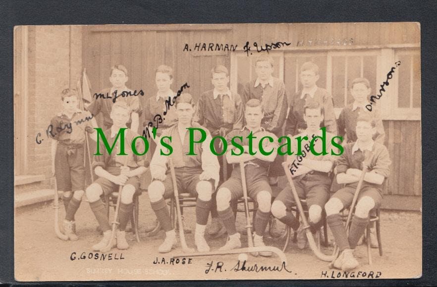 Sports Postcard - Hockey - Surrey House School