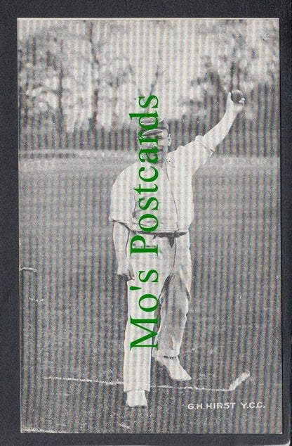 Sports Postcard - Cricket - G.H.Hirst Y.C.C