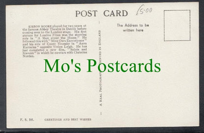 Actor Postcard - Film Star Kieron Moore