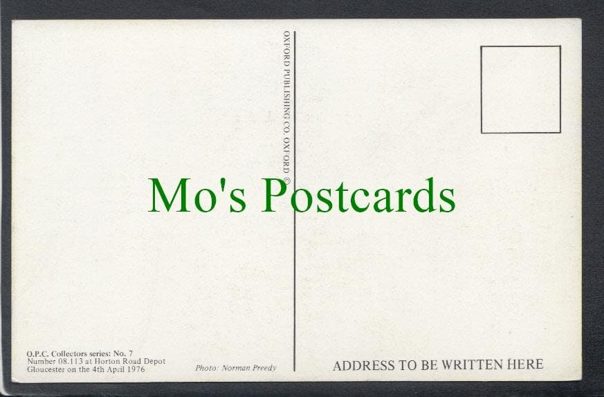 Railway Postcard - Trains - Horton Road Depot
