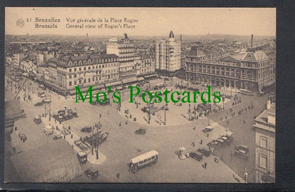 General View of Rogier's Place, Brussels, Belgium