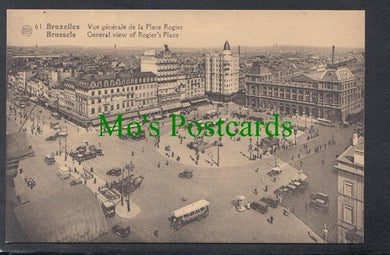 General View of Rogier's Place, Brussels, Belgium