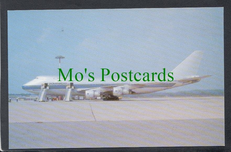 Aviation Postcard - Dominicana Boeing Aeroplane