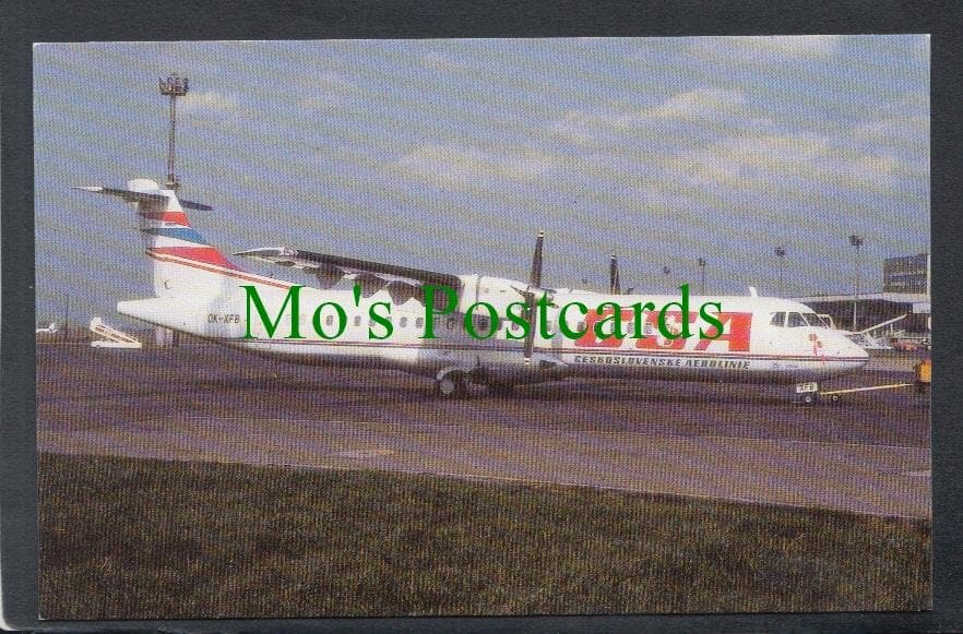 Aviation Postcard - CSA ATR-72 Aeroplane