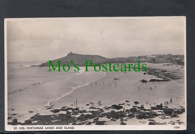 St Ives, Porthmear Sands and Island, Cornwall