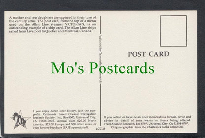Shipping Postcard - Allan Line to Canada