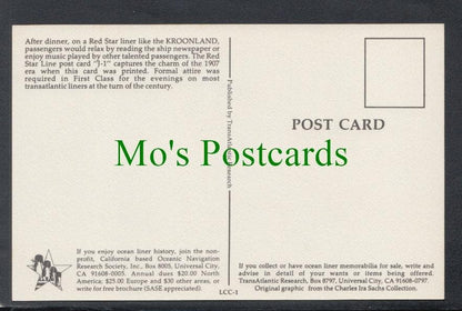 Shipping Postcard - Red Star Line, Kroonland