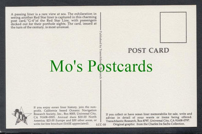 Shipping Postcard - The Red Star Line