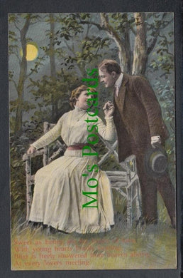 Glamour Postcard - Romantic Couple