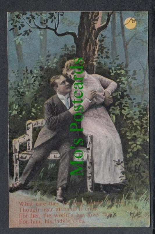 Glamour Postcard - Romantic Couple