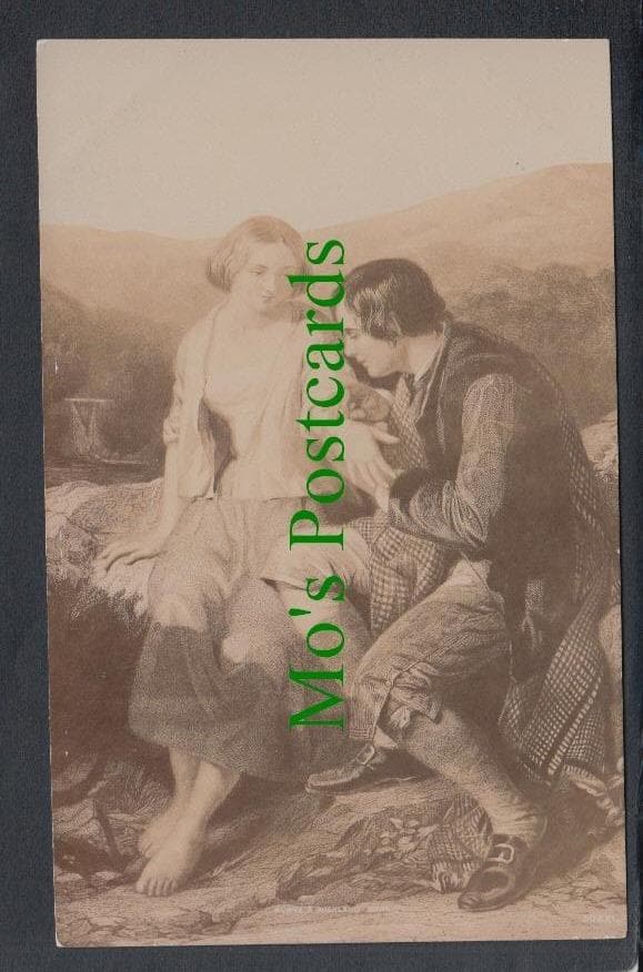 Scottish Postcard - Burns & Highland Mary