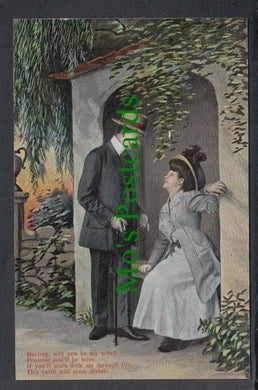 Glamour Postcard - Romantic Couple