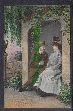 Glamour Postcard - Romantic Couple