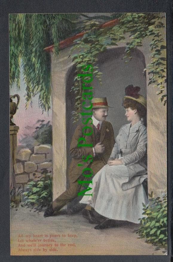 Glamour Postcard - Romantic Couple