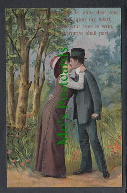 Glamour Postcard - Romantic Couple