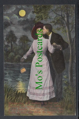 Glamour Postcard - Romantic Couple