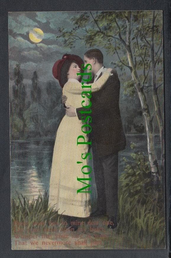 Glamour Postcard - Romantic Couple