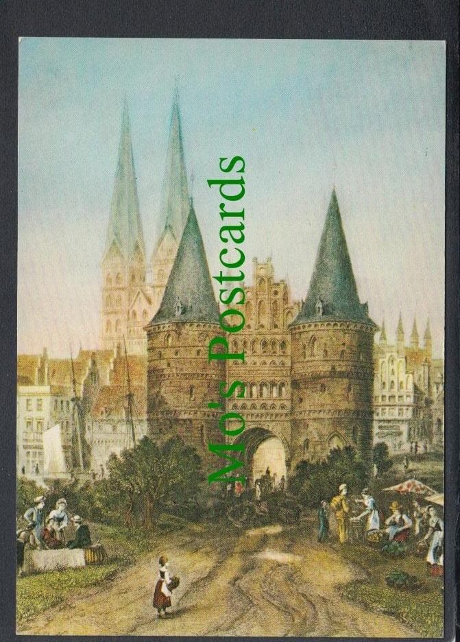 Lubeck um 1800 - Holstentor, Germany