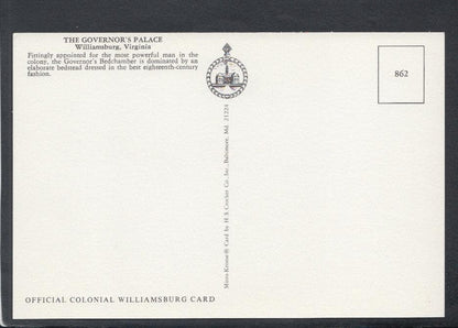 The Governor's Palace, Williamsburg, Virginia