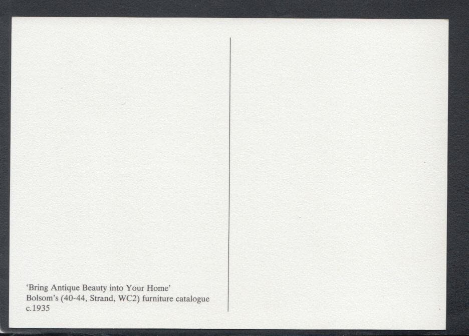 Advertising Postcard - Bolsom's Furniture Catalogue