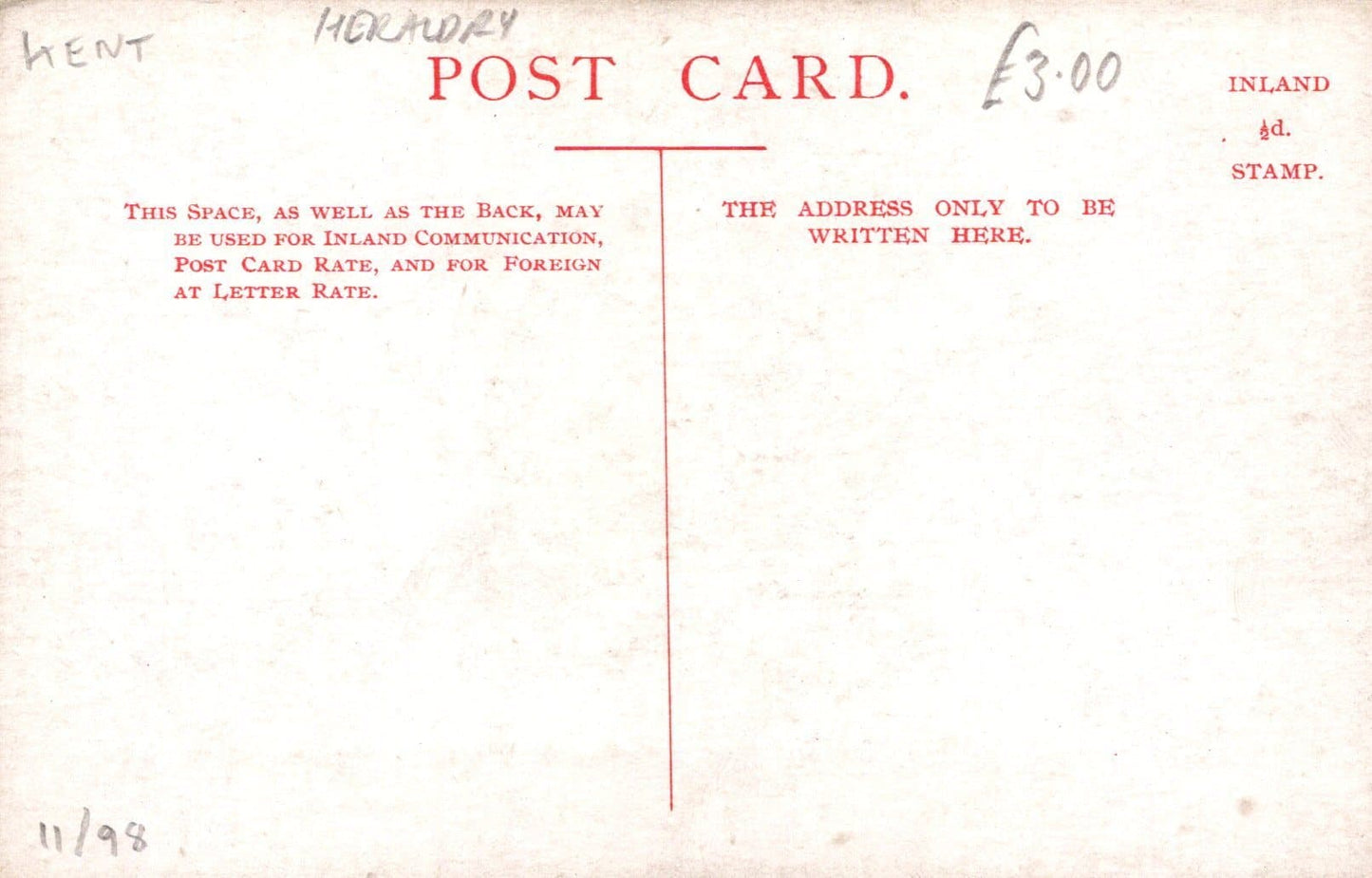 Heraldic Postcard - Chatham - Ja Ja Heraldic Series - Mo’s Postcards 