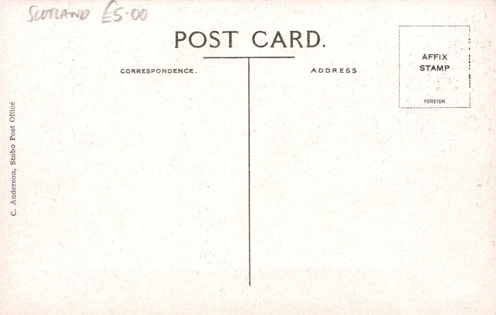 Scotland Postcard - Dawyck, Stobo - Mo’s Postcards 