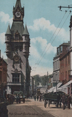Scotland Postcard - High Street, Dunfermline - Mo’s Postcards 