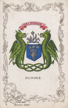 Load image into Gallery viewer, Heraldic Postcard - Dundee - Ja-Ja Heraldic Series, 1906 - Mo’s Postcards 
