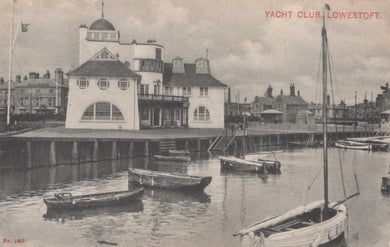 Suffolk Postcard - Yacht Club, Lowestoft - Mo’s Postcards 
