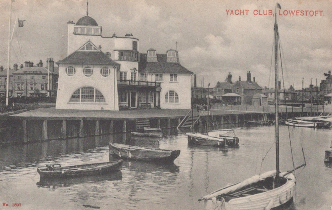 Suffolk Postcard - Yacht Club, Lowestoft - Mo’s Postcards 