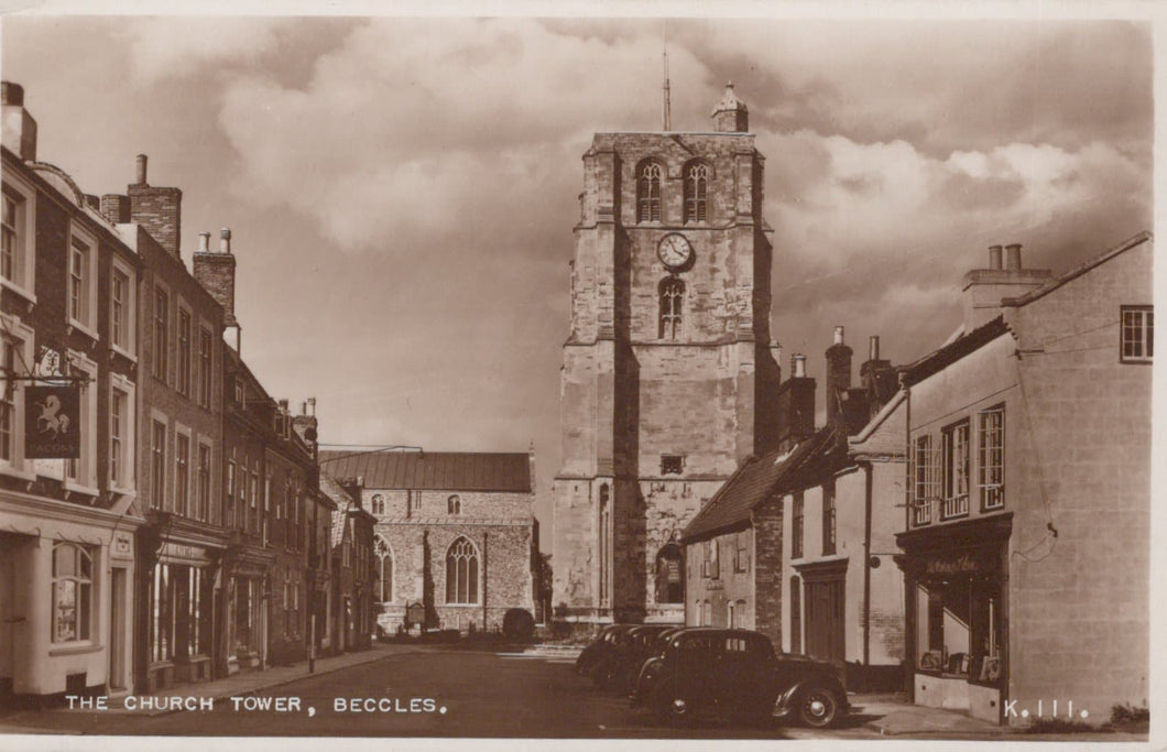 Suffolk Postcard - The Church Tower, Beccles - Mo’s Postcards 
