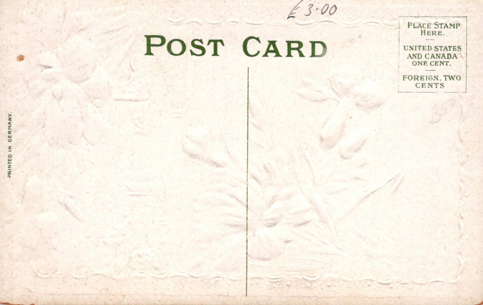 Embossed Greetings Postcard - Birthday Greetings - Flowers - Mo’s Postcards 