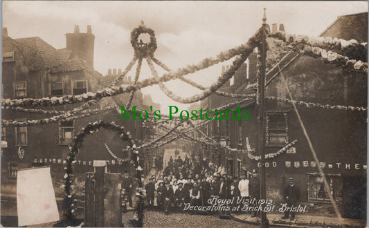 Royal Visit, Decorations at Brick Street, Bristol