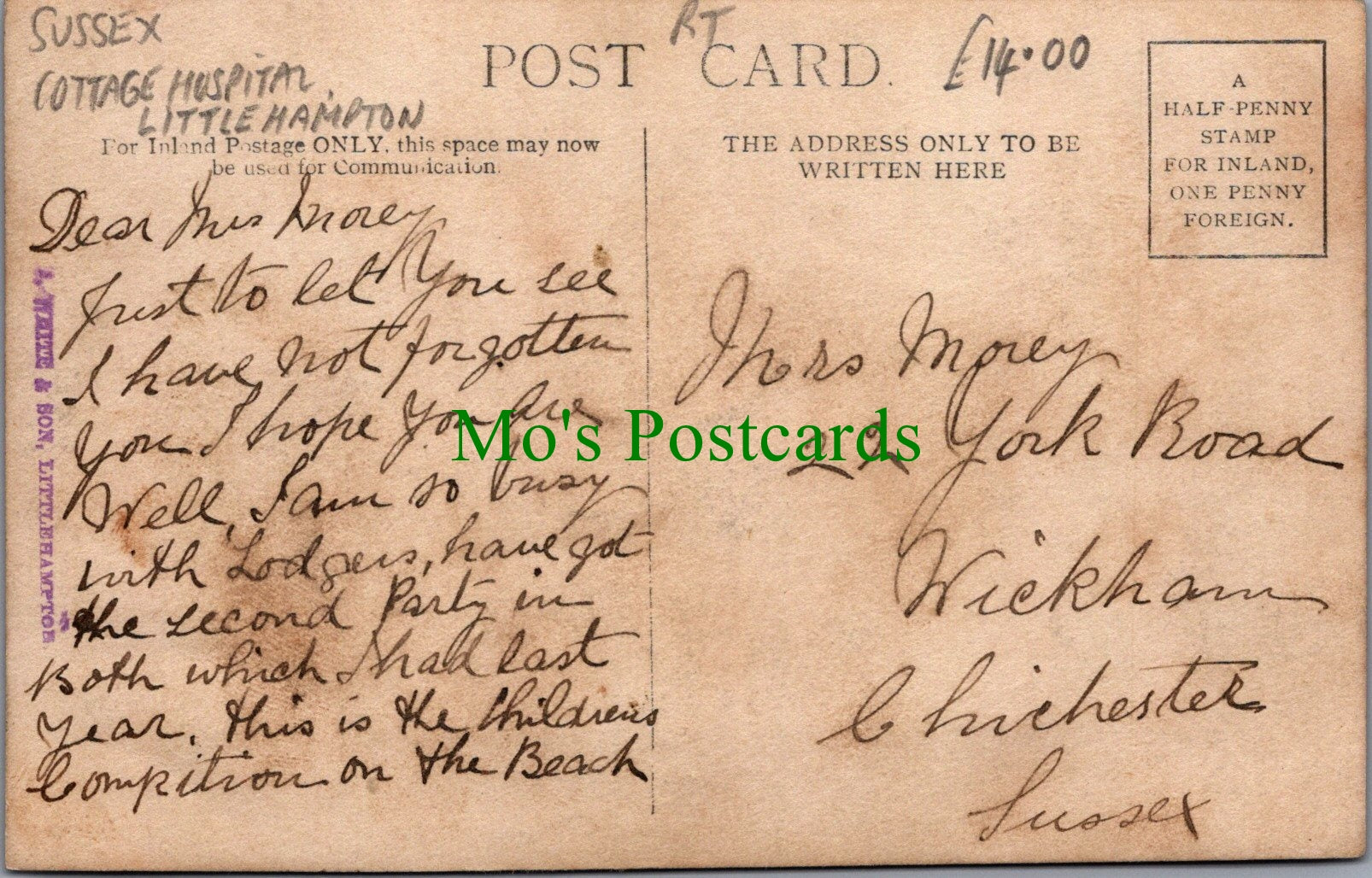 The Cottage Hospital, Littlehampton, Sussex