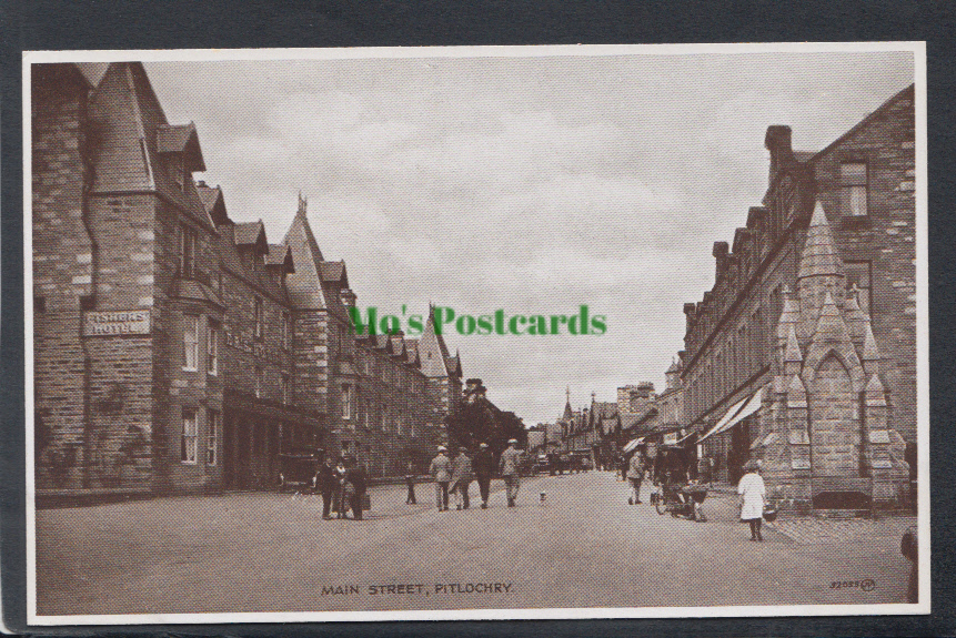 Scotland Postcard - Main Street, Pitlochry - Mo’s Postcards 